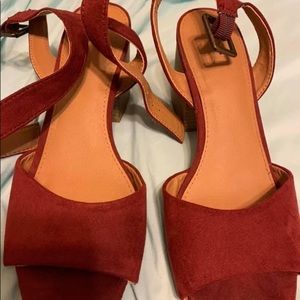 Burgundy heels